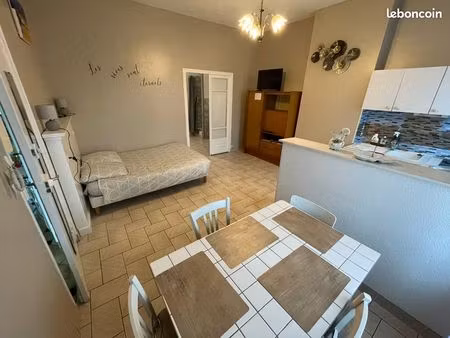 studio meublé 32 m² – rez-de-chaussée – woincourt
