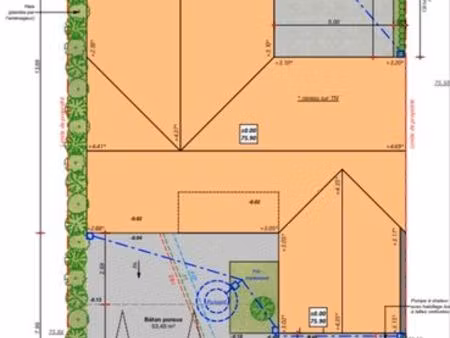 maison 3ch 90m2 + studio 30m2