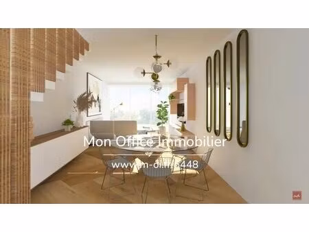 référence : 6448-mac. - appartement 3 pièces en duplex avec jardin et double...