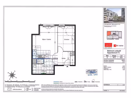 location appartement 2 pièces 47 m² à savigny-le-temple (77176)  970 €