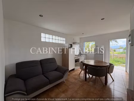 a louer - appartement f2 meublé d'environ 28.86 m2 - plaine