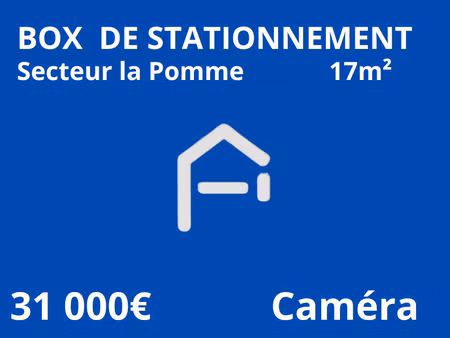 box 17m2 secteur la pomme