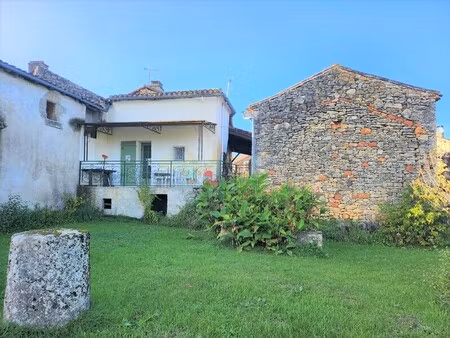 jolie maison avec jardin - grange et garage - à vendre 4 pièces cuzorn (lot-et-garonne 47)