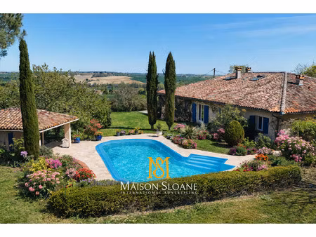 corps de ferme rénovée avec vue pyrénées