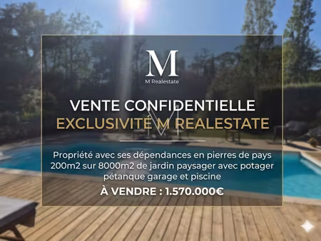 off market / tres beau mas renove avec ses dependances en pi