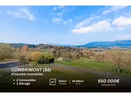vente immeuble 930 m² à combrimont (88490)  550 000 €