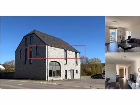 appartement à louer avec jardin et 2 chambres   lomprez (vbe08088)