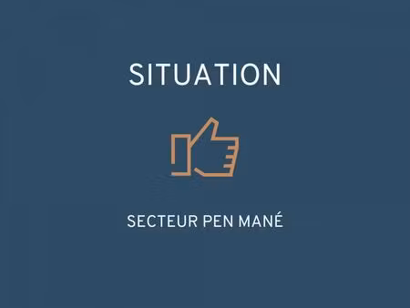 locmiquélic : garage et terrain constructible à pen mané