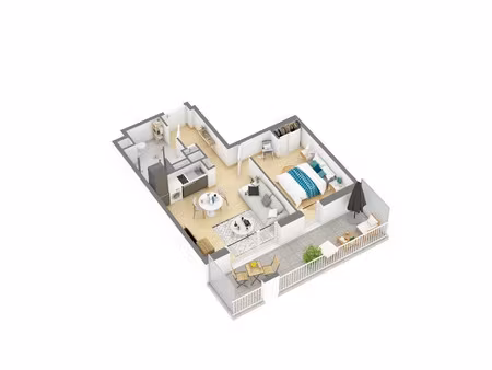 location appartement 2 pièces 43 m² à nantes (44000)  738 €