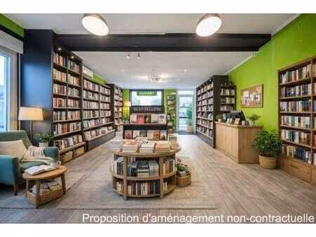 commerce idéal pour librairie sur axe principal à boussu