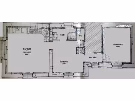 appart 2 pièces 52 m²