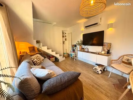 appartement village t3 64m2 + caves 25m2