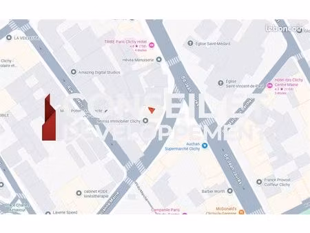 boutique 50 m² clichy