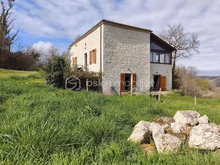 maison de campagne en pierre  terrain  piscine