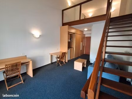 t2 appartement duplex meublé 40m² - avec balcon - carquefou