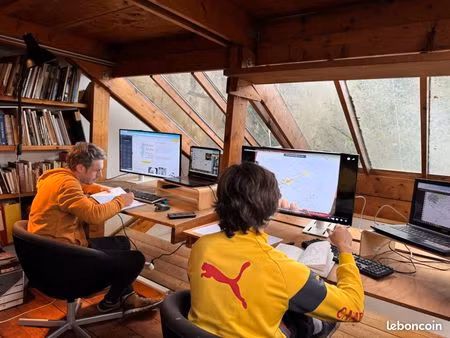 espace de travail privatif dans lieu atypique et nature