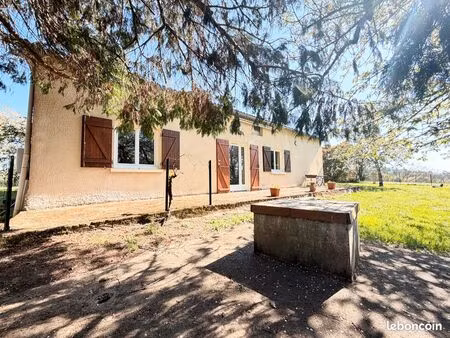 maison plain-pied 2 chambres 90 m2 + grange 225 m² creyssensac