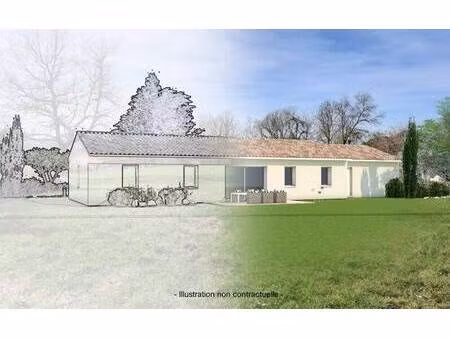 terrain avec maison neuve à vendre