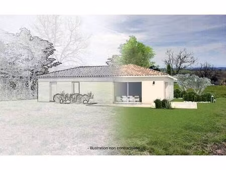 terrain avec maison neuve à vendre