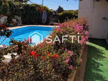 maison 80m2 avec piscine 5 min de la plage