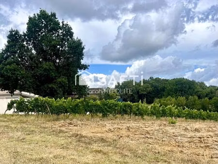 terrain 1700 m2 avec vue sur les vignes