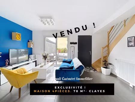 cette maison a trouvé preneur ! maison 4 pièces 80 m2 en pa