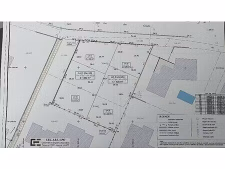 achat terrain 370m² cabestany 66330