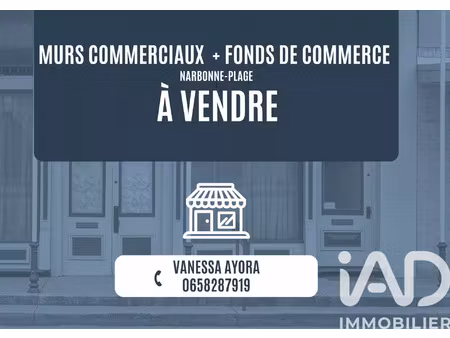 vente commerce 56 m² narbonne (11100)