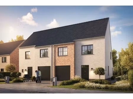 energiezuinige halfopen nieuwbouwwoningen te dendermonde