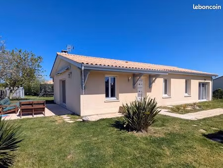 maison plain-pied 109 m² env. - 4 chambres - terrain 1030 m² - dpe b - calme