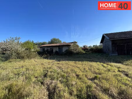 terrain en lisière de forêt avec grange