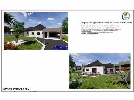 terrain avec maison neuve à vendre