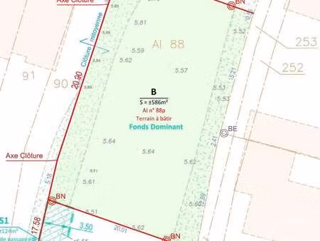 vente terrain au tour-du-parc (56370) : à vendre / 586m² le tour-du-parc