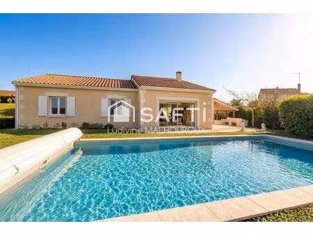 maison familiale lumineuse avec piscine à villebois-lavalette – 140 m² sur 1 260 m² de ter