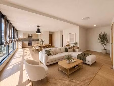 quartier européen/léopold village : appartement 2 chambres +