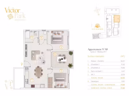 vente appartement 3 pièces 61.53 m² à saint pierre (97410)  335 000 €
