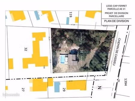 terrain 1149m² lège-cap-ferret