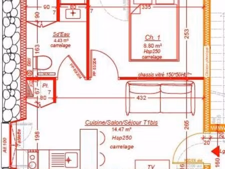 appartement 2 pièces 26 m²