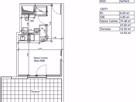 t1 meublé - perros-guirec – à moins de 150m de la plage de trestraou [appartement 38]
