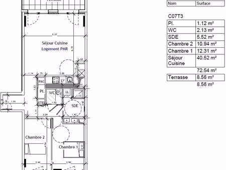 t3 meublé - perros-guirec – à moins de 150m de la plage de trestraou [appartement 46]
