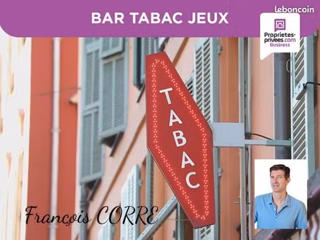 fonds de commerce bar  tabac  jeux 220 m²