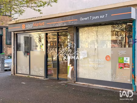 vente commerce 128 m² montreuil (93100)