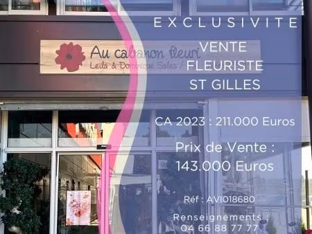 fonds de commerce fleuriste 90 m²