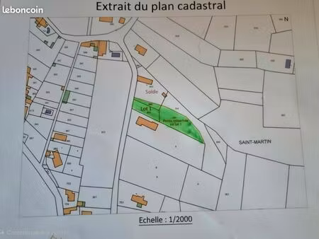 8 minutes de l'a64 bonne exposition  proche des commodités  1610m2 rieux volvestre