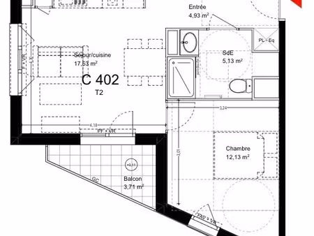 t2 neuf tva 5 5% à toulouse (31100)