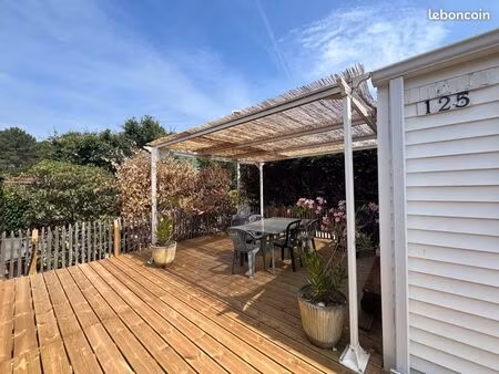 mobil home et terrain