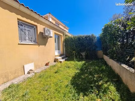 bien immobilier de plain pied   avec jardinet et parking privé à 15 mn du centre de saint 