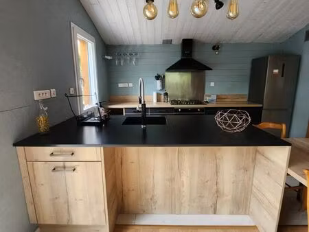 maison ossature bois avec jardin/piscine