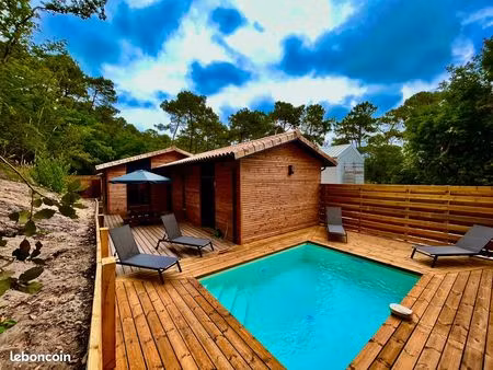 villa avec piscine proche du lac - carreyre