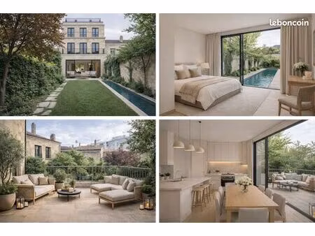 maison 5 ch. avec jardin & piscine nansouty - rénovation haut de gamme